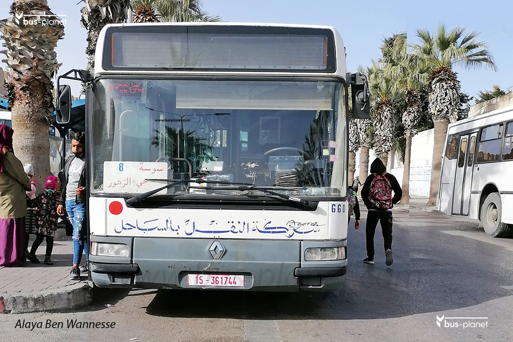 Buses in TunesiaSTSSousse